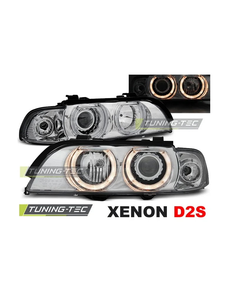 Phares au xénon chromés pour BMW E39 09.95-06.03
