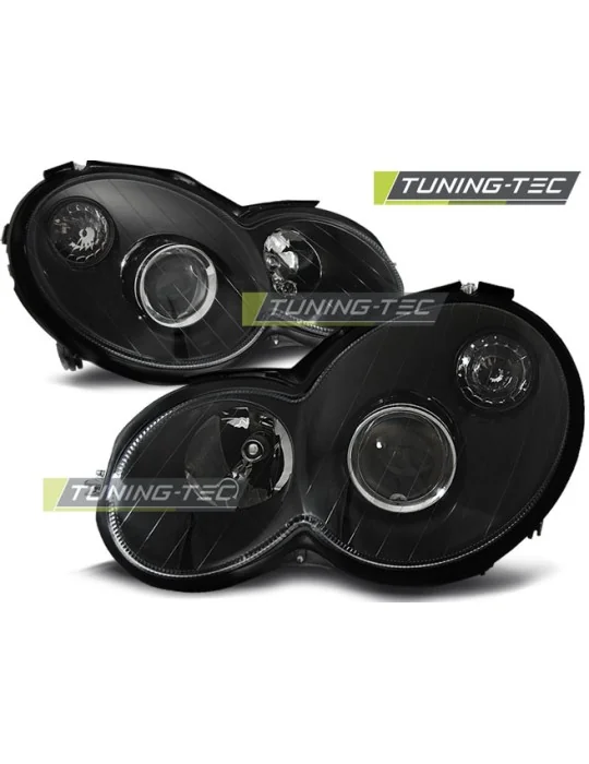 Phares noirs pour Mercedes CL203 Classe C (2000 - 2004)