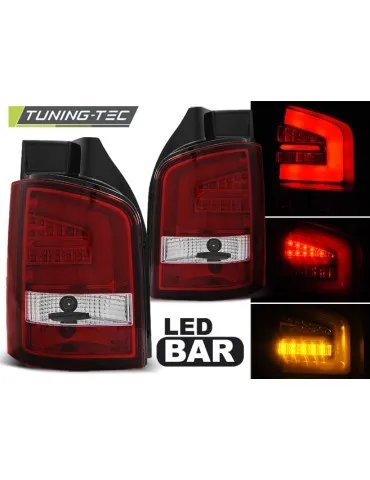 Feux arrière à LED rouges pour VW T5 04.10-15