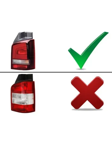 Feux arrière à LED rouges pour VW T5 04.10-15