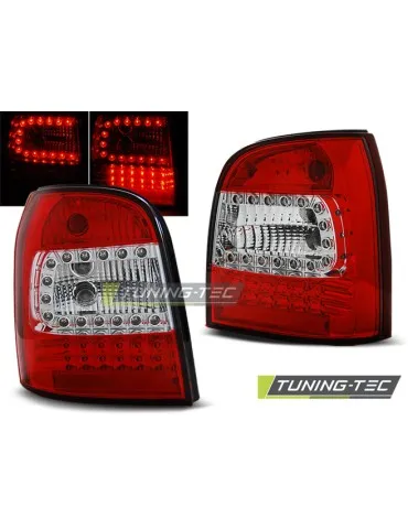 Feux arrière à LED rouges blancs pour AUDI A4 94-01 Avant