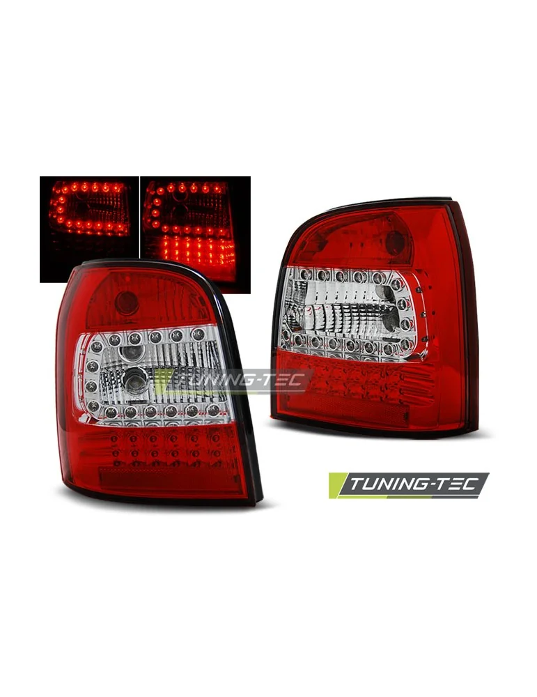 Feux arrière à LED rouges blancs pour AUDI A4 94-01 Avant