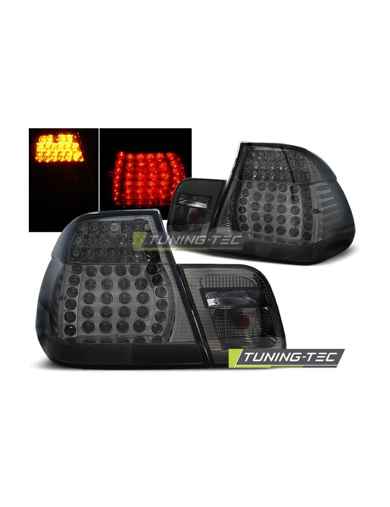 Feux arrière à LED fumés pour BMW E46 09.01-03.05 Berline