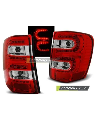 Feux arrière à LED rouges blancs pour CHRYSLER JEEP GRAND CHEROKEE 99-05.05