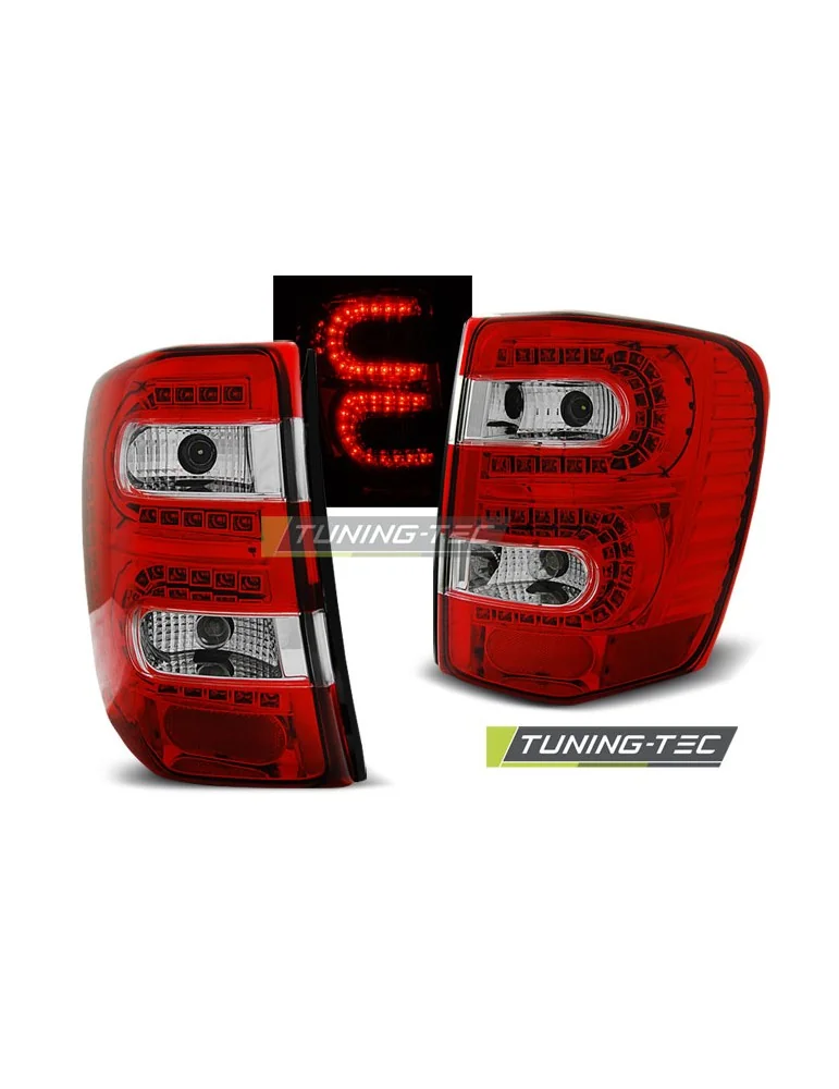 Feux arrière à LED rouges blancs pour CHRYSLER JEEP GRAND CHEROKEE 99-05.05