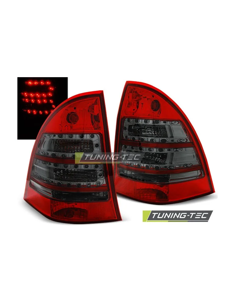 Feux arrière à LED fumés rouges pour MERCEDES C-KLASA W203 Break 00-07
