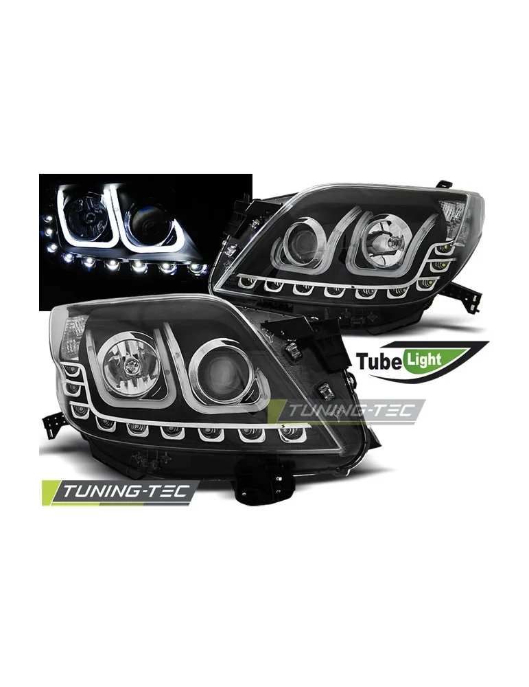 Phares à LED noirs pour TOYOTA LAND CRUISER 150 09-13