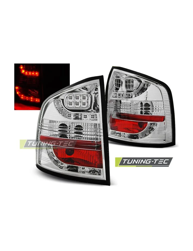 Feux arrière à LED chromés pour SKODA OCTAVIA II Break 04-12