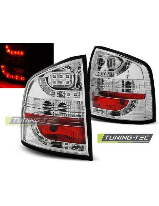 Feux arrière à LED chromés pour Skoda Octavia II Break (2004 - 2012)
