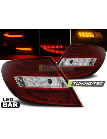 Feux arrière à LED rouges pour MERCEDES C-KLASA W204 Berline 07-10