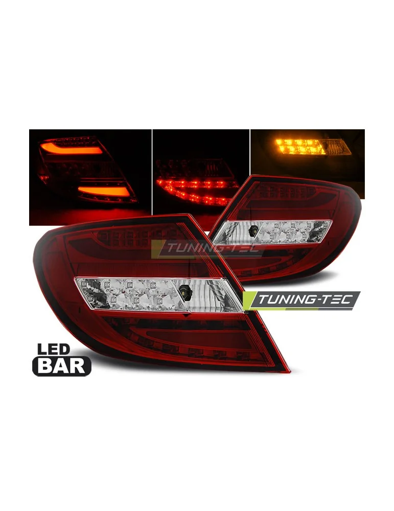 Feux arrière à LED rouges pour MERCEDES C-KLASA W204 Berline 07-10