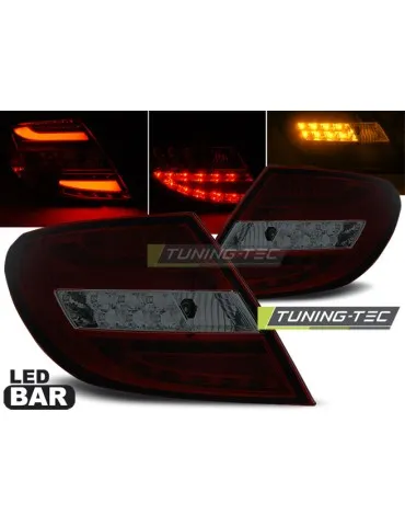 Feux arrière à LED fumés rouges pour MERCEDES C-KLASA W204 Berline 07-10