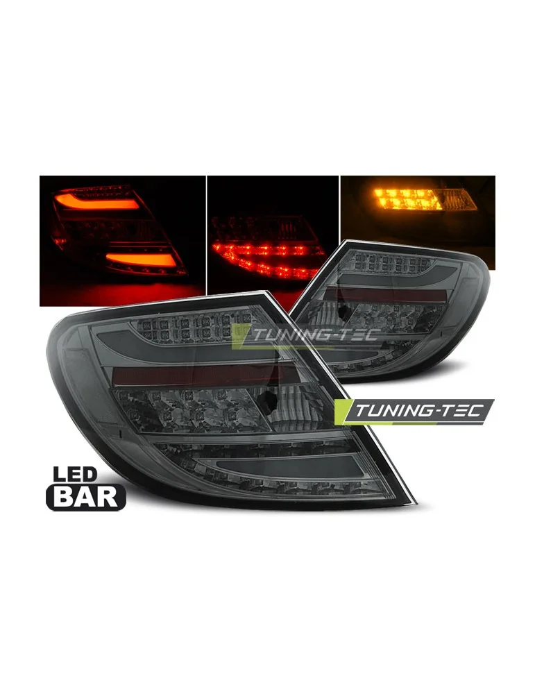 Feux arrière à LED fumés pour MERCEDES C-KLASA W204 Berline 07-10