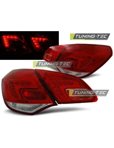 Feux arrière à LED rouges blancs pour OPEL ASTRA J 10-15 berline à hayon