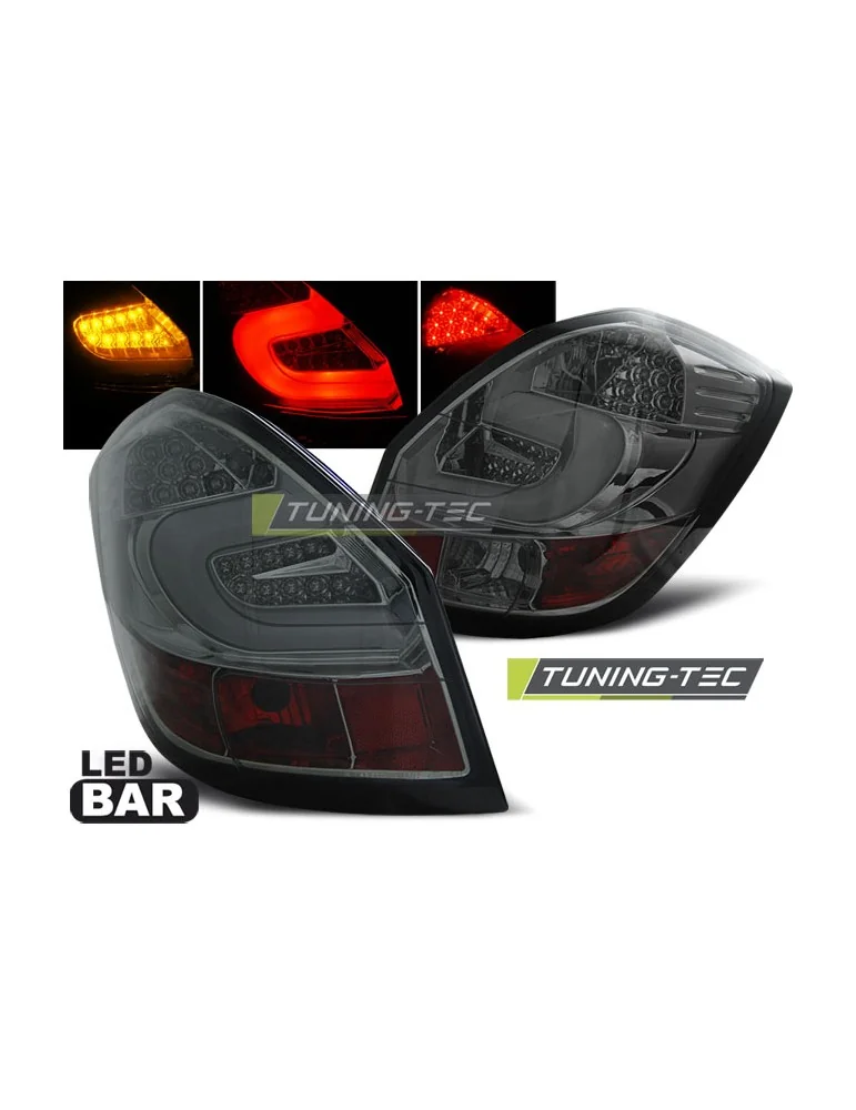 Feux arrière à LED fumés pour SKODA FABIA II 07- 06.14