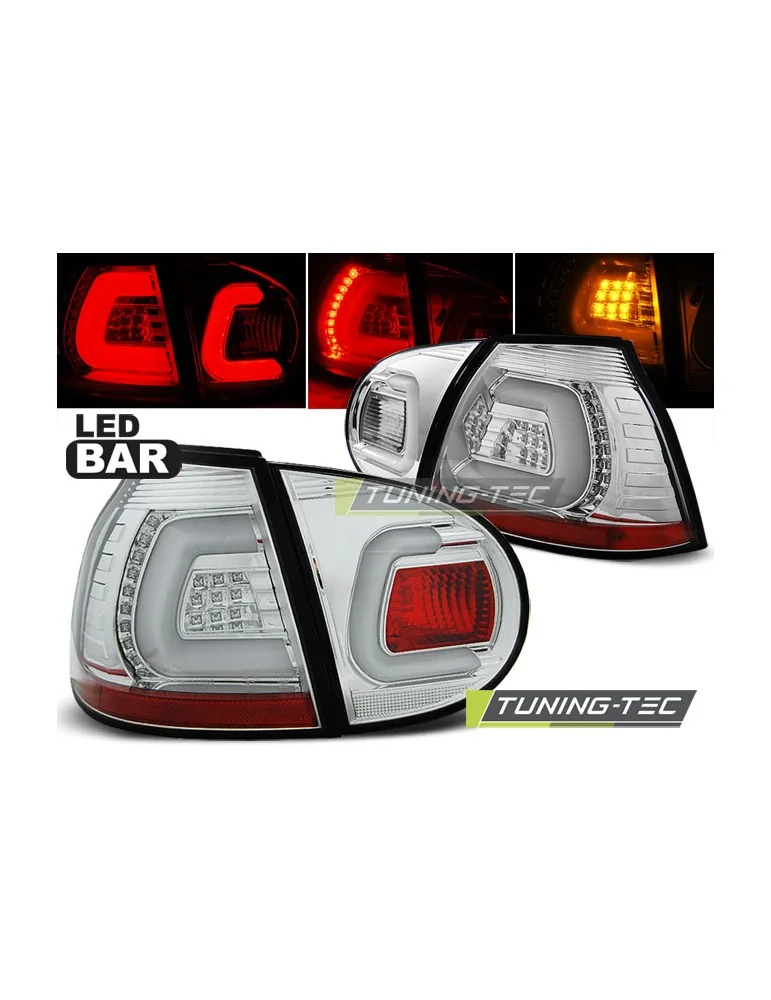 Feux arrière à LED chromés pour VW GOLF 5 10.03-09