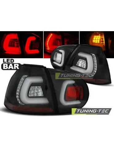 Feux arrière à LED noirs pour VW GOLF 5 10.03-09