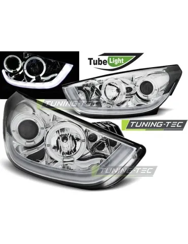 Phares à LED chromés pour HYUNDAI TUCSON IX35 10-13