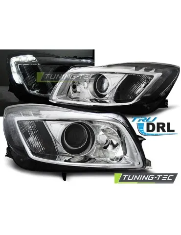 Phares chromés pour OPEL INSIGNIA 08-12 TRU