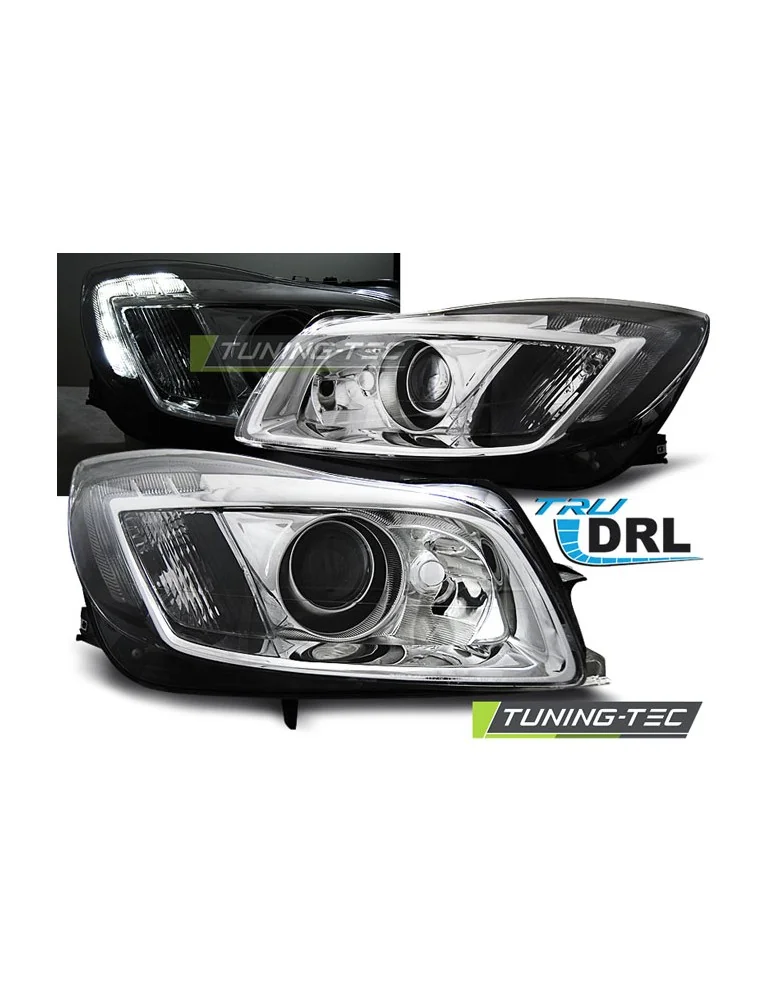 Phares chromés pour OPEL INSIGNIA 08-12 TRU