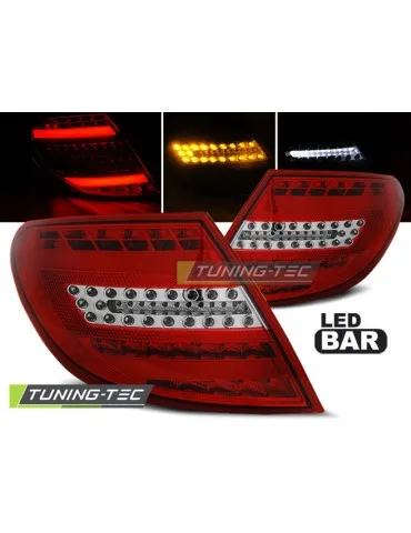 Feux arrière à LED rouges pour MERCEDES C-KLASA W204 Berline 07-10