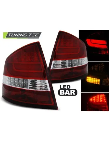 Feux arrière à LED rouges pour SKODA OCTAVIA II Berline 04-12