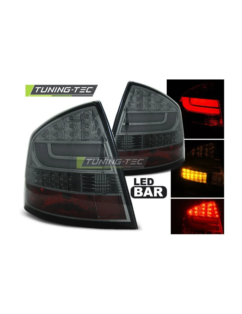 Feux arrière à LED fumés pour SKODA OCTAVIA II Berline 04-12