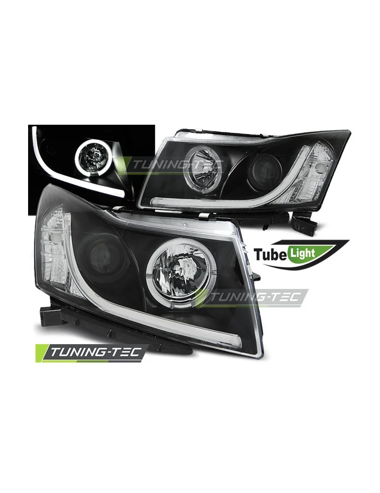 Phares à LED noirs pour CHEVROLET CRUZE 09-12