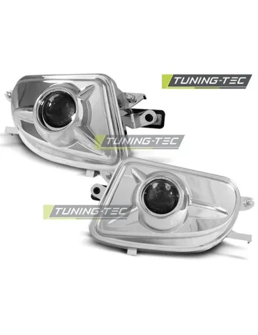 Antibrouillards chromés pour MERCEDES W210 06.99-03.02 CLK SLK
