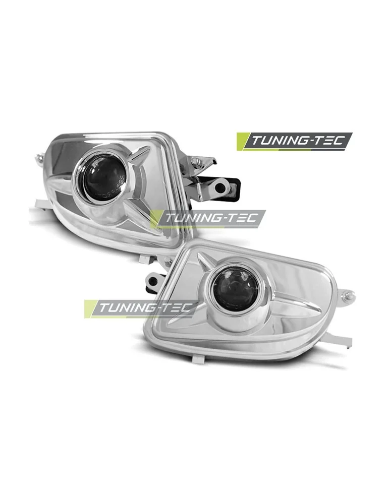 Antibrouillards chromés pour MERCEDES W210 06.99-03.02 CLK SLK
