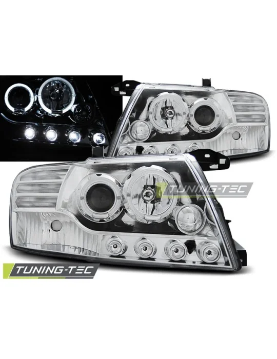 Phares à LED chromés pour Mitsubishi Pajero V60 (2000 - 2006)