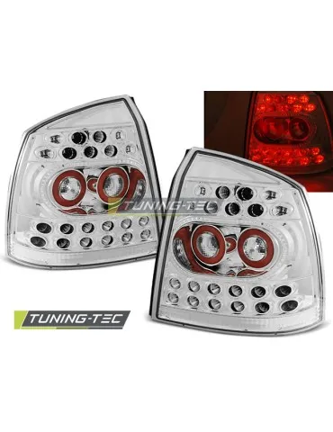 Feux arrière à LED chromés pour OPEL ASTRA G 09.97-02.04