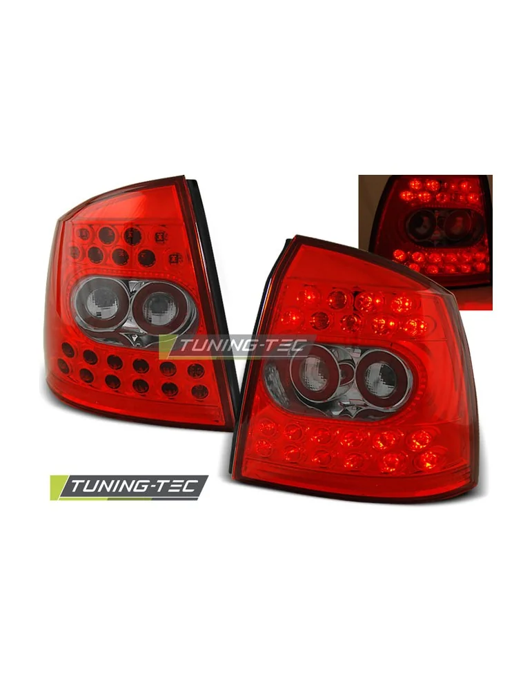 Feux arrière à LED rouges blancs pour OPEL ASTRA G 09.97-02.04