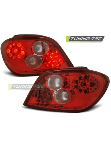 Feux arrière à LED rouges blancs pour PEUGEOT 307 04.01-07