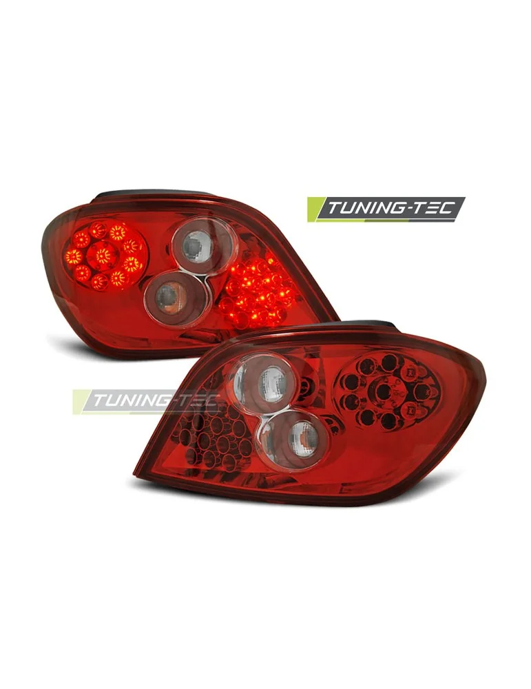 Feux arrière à LED rouges blancs pour PEUGEOT 307 04.01-07