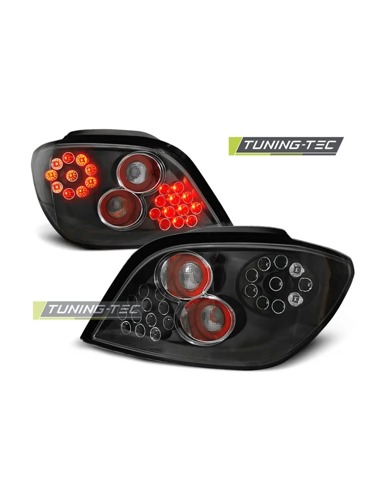 Feux arrière à LED noirs pour PEUGEOT 307 04.01-07