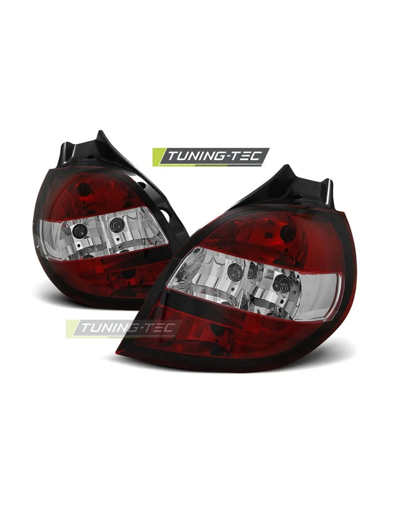 Feux arrière rouges blancs pour RENAULT CLIO 3 09.05-04.09
