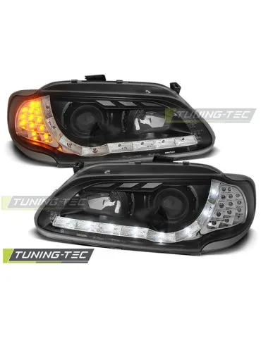 Phares à LED noirs pour RENAULT MEGANE/SCENIC 96-02.99