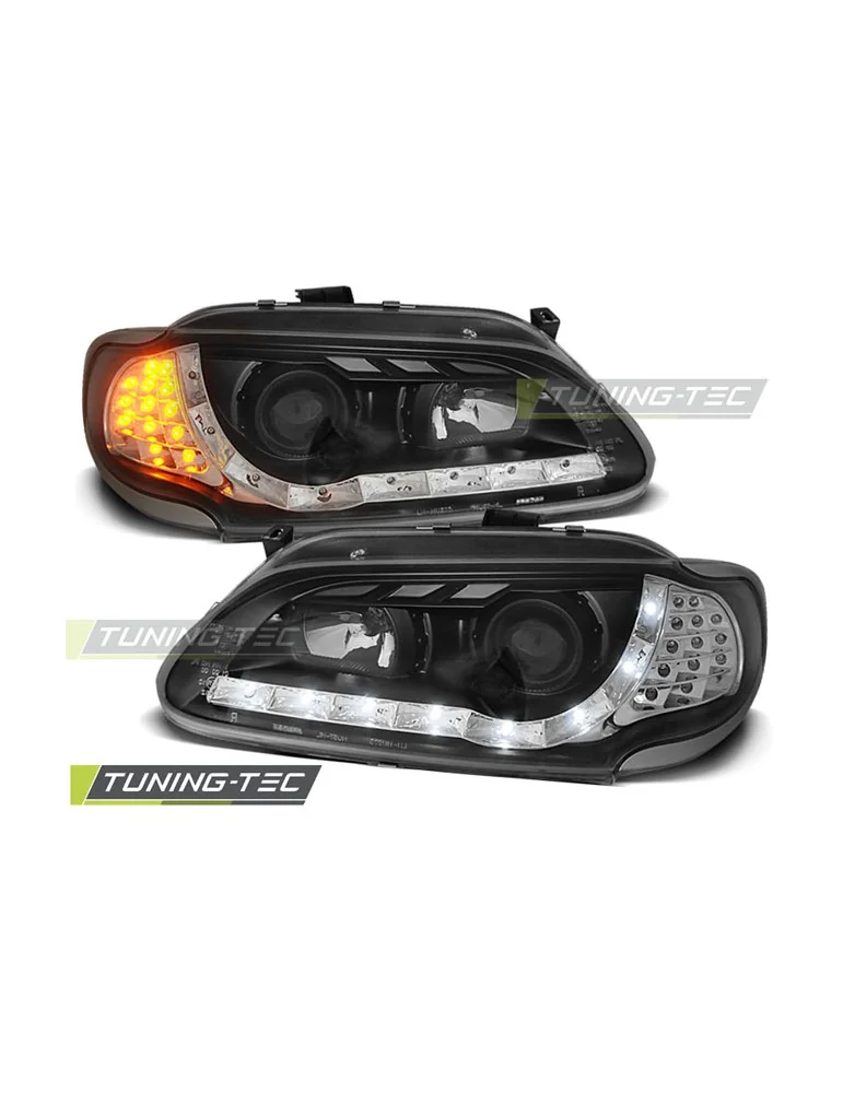 Phares à LED noirs pour RENAULT MEGANE/SCENIC 96-02.99