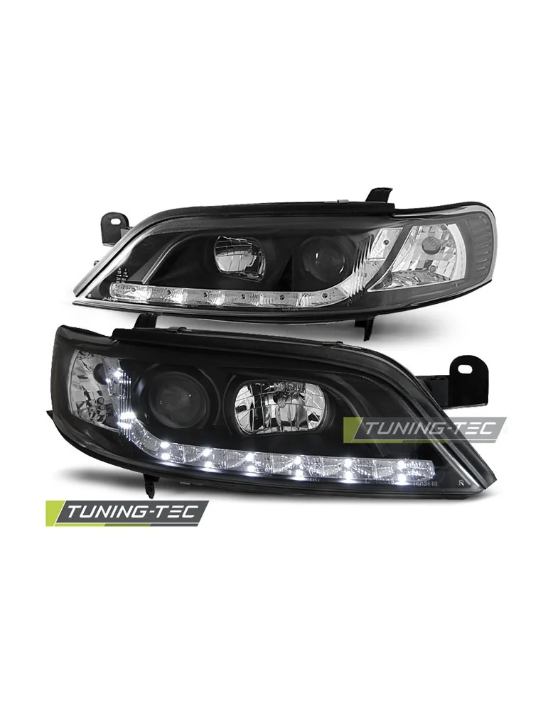 Phares à LED noirs pour OPEL VECTRA B 01.99-03.02