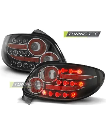 Feux arrière à LED noirs pour PEUGEOT 206 10.98