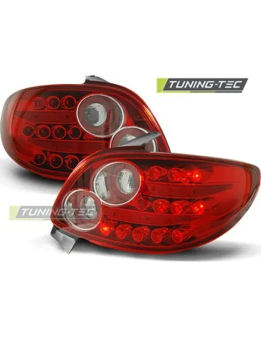 Feux arrière à LED rouges blancs pour PEUGEOT 206 10.98