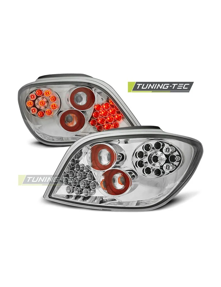 Feux arrière à LED chromés pour PEUGEOT 307 04.01-07