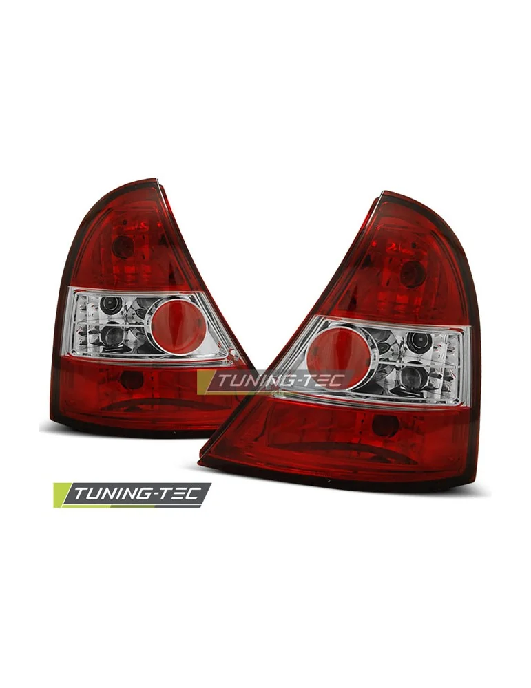 Feux arrière rouges blancs pour RENAULT CLIO II 09.98-05.01