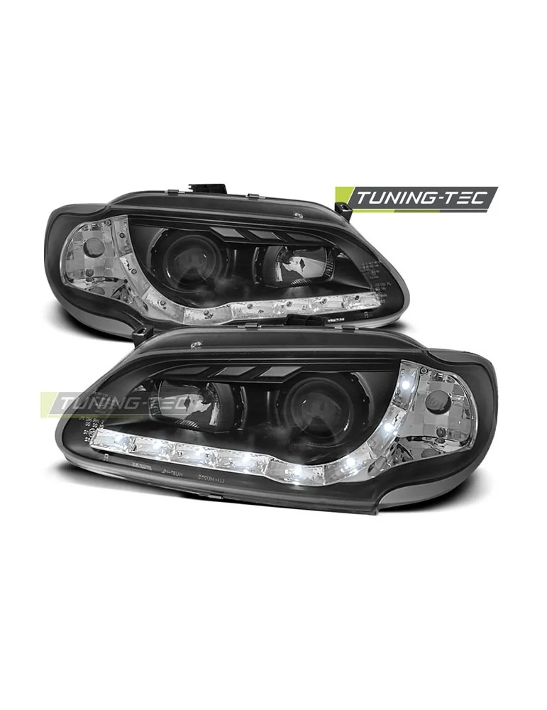 Phares à LED noirs pour RENAULT MEGANE/SCENIC 96-02.99
