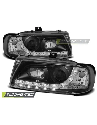 Phares à LED noirs pour SEAT IBIZA/CORDOBA/POLO VARIANT Berline 10.93-08.99