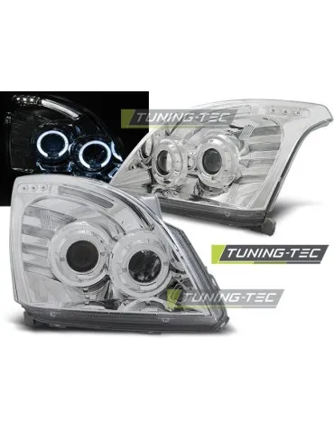 Phares chromés pour TOYOTA LAND CRUISER 120 03-09