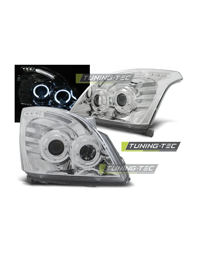 Phares chromés pour TOYOTA LAND CRUISER 120 03-09