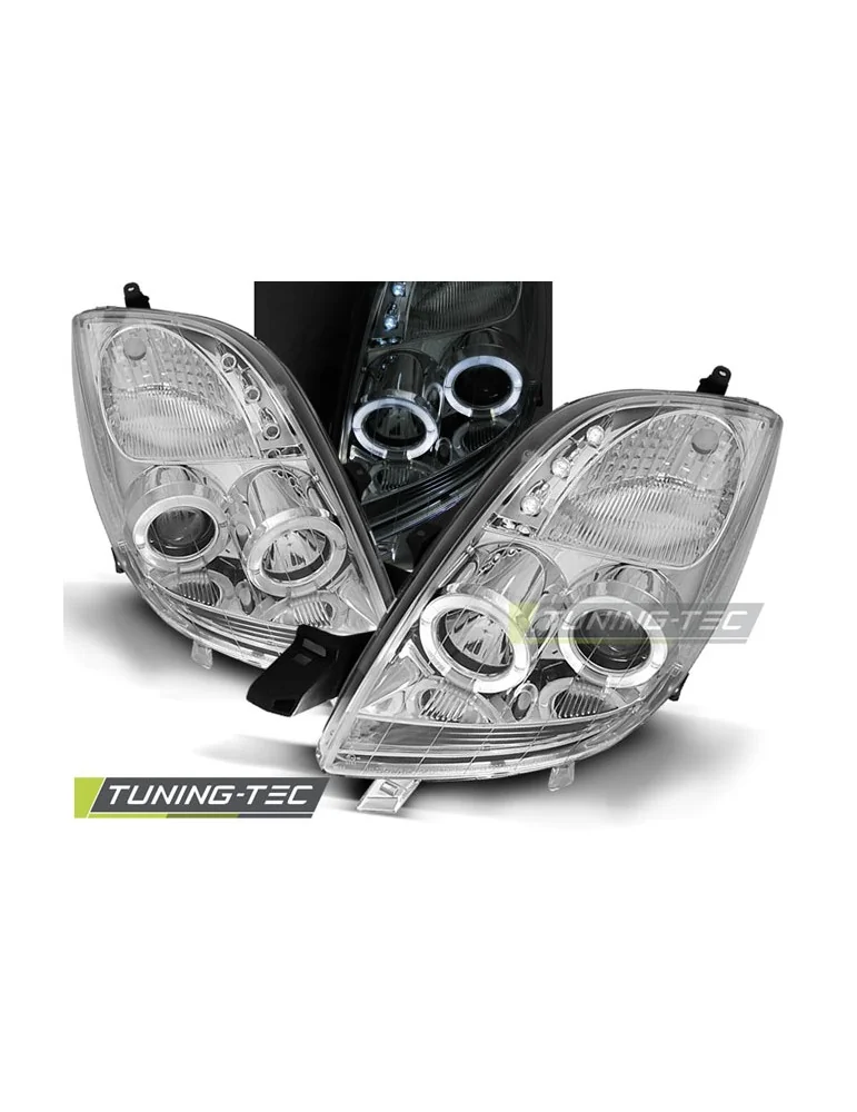 Phares chromés pour TOYOTA YARIS 06-09
