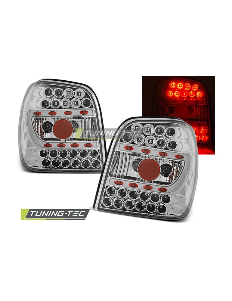 Feux arrière à LED chromés pour VW POLO 6N 10.94-09.99
